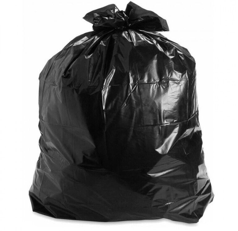 Black HEAVY DUTY Refuse Sacks Bin Liners 160G / 200G / 280G - UK