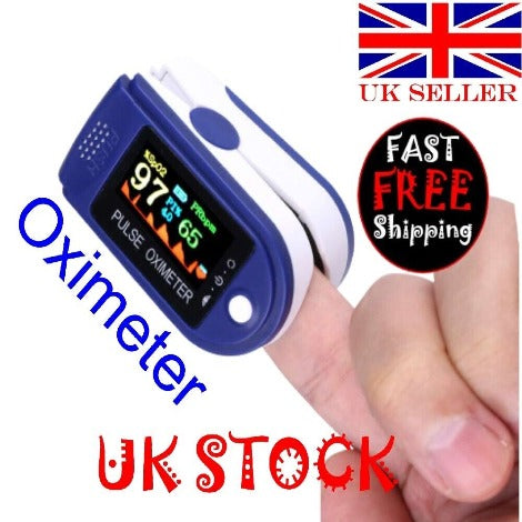 Finger Pulse Rate Monitor Oximeter Oxygen Saturation Meter Sp02 Professional-UK