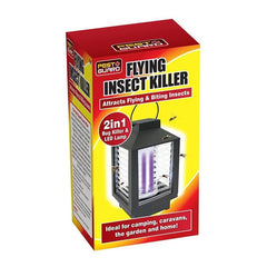 2 in 1 Solar Power Flying Insect Killer & Led Lamp Camping Garden-uk delivery