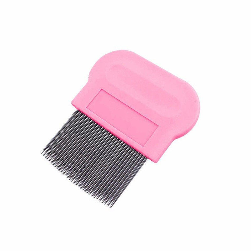 Pet Dog Cat Grooming Metal Flea Comb - Random Colour