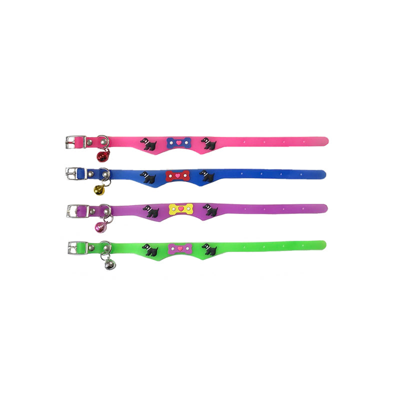 Pet Dog Cat Collar with Bell 28 cm - Random Colour