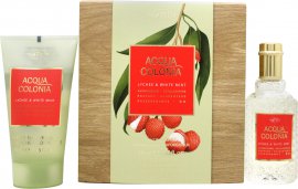 Mäurer & Wirtz 4711 Acqua Colonia Lychee & White Mint Gift Set 50ml EDC + 75ml Shower Gel