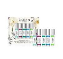 Clean Classic Rollerball Layering Gift Set 5ml Warm Cotton EDP + 5ml Skin EDP + 5ml Rain EDP + 5ml Pure Soap EDP + 5ml Apple Blossom EDP