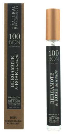 100BON Bergamote & Rose Sauvage Refillable Eau de Parfum Concentrate 10ml Spray