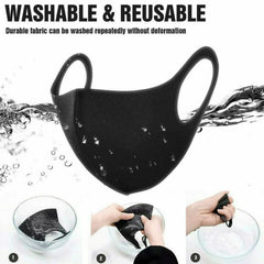 10X Face Masks Reusable Washable Breathable Black Adult Dust Protective Covering