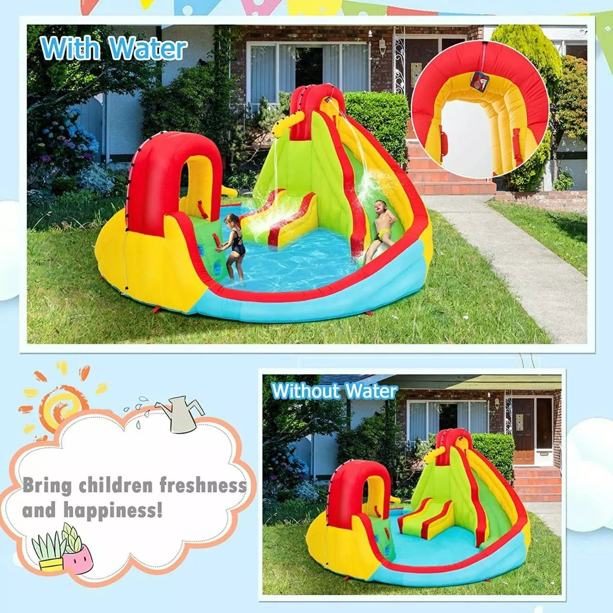 Bouncy Water Castle 480 x 420 x 233 cm