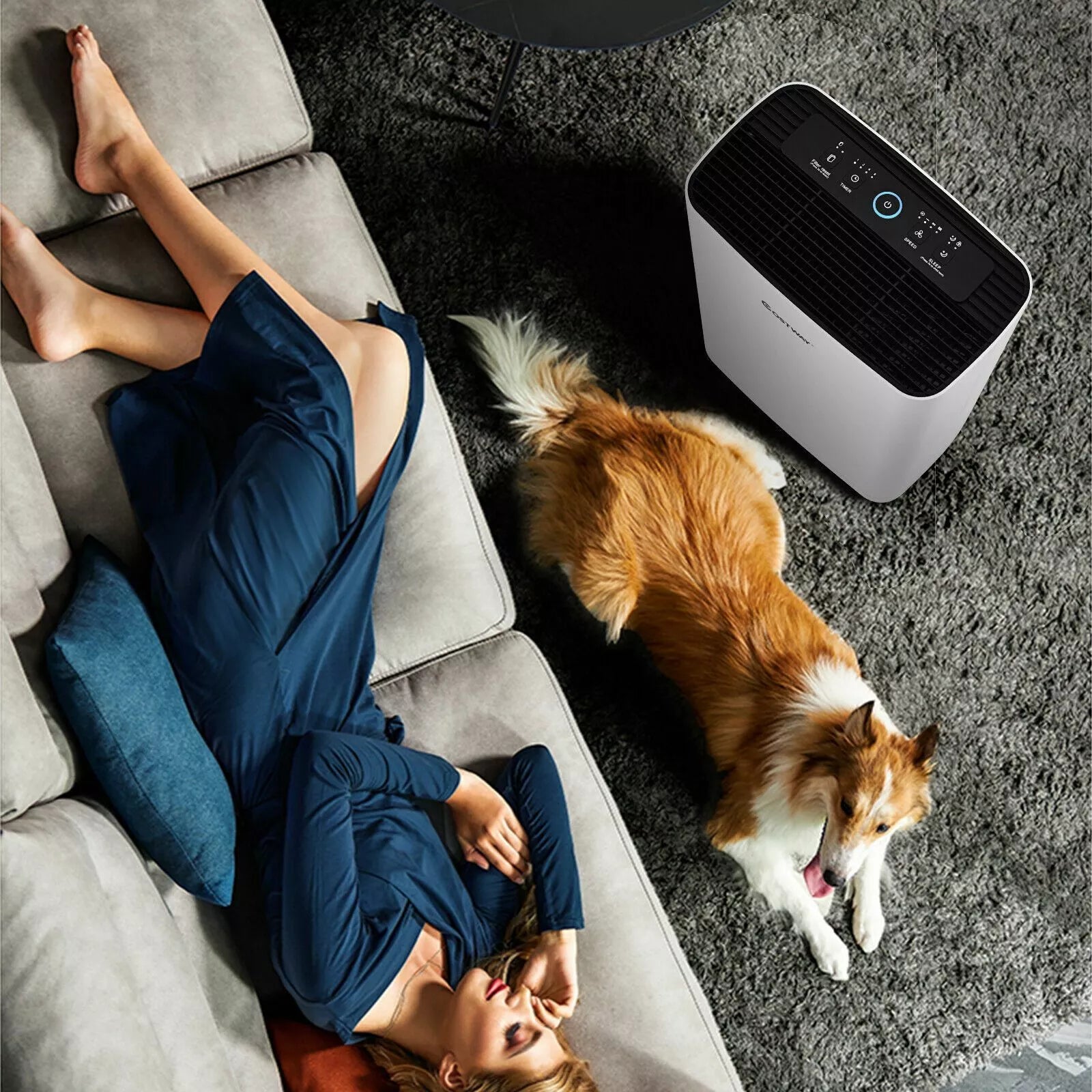 Air Purifier with 4 Layers Purification and Replaceable Filter - UK