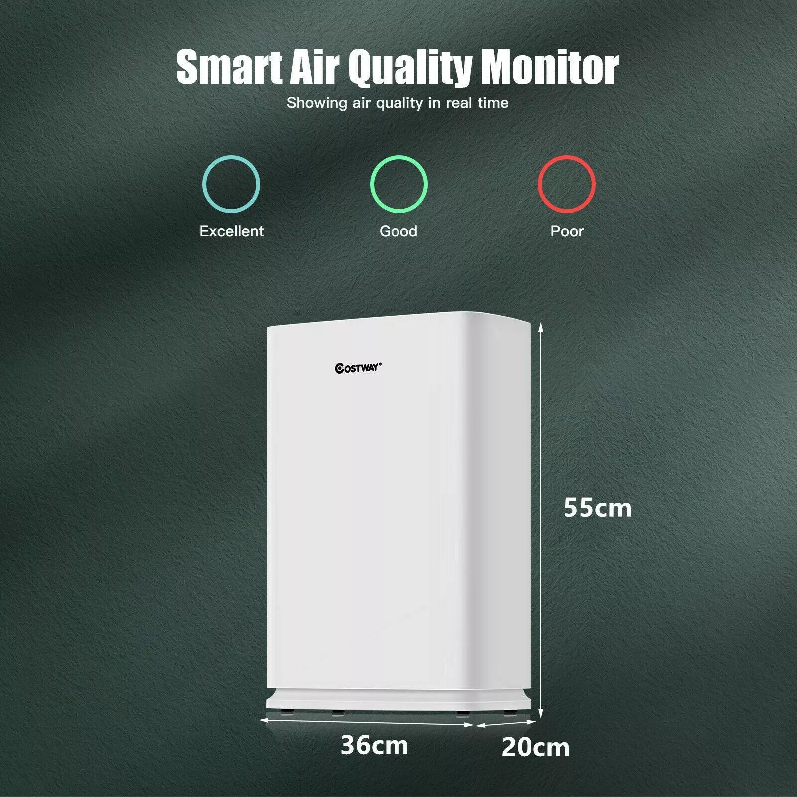 Air Purifier with 4 Layers Purification and Replaceable Filter - UK