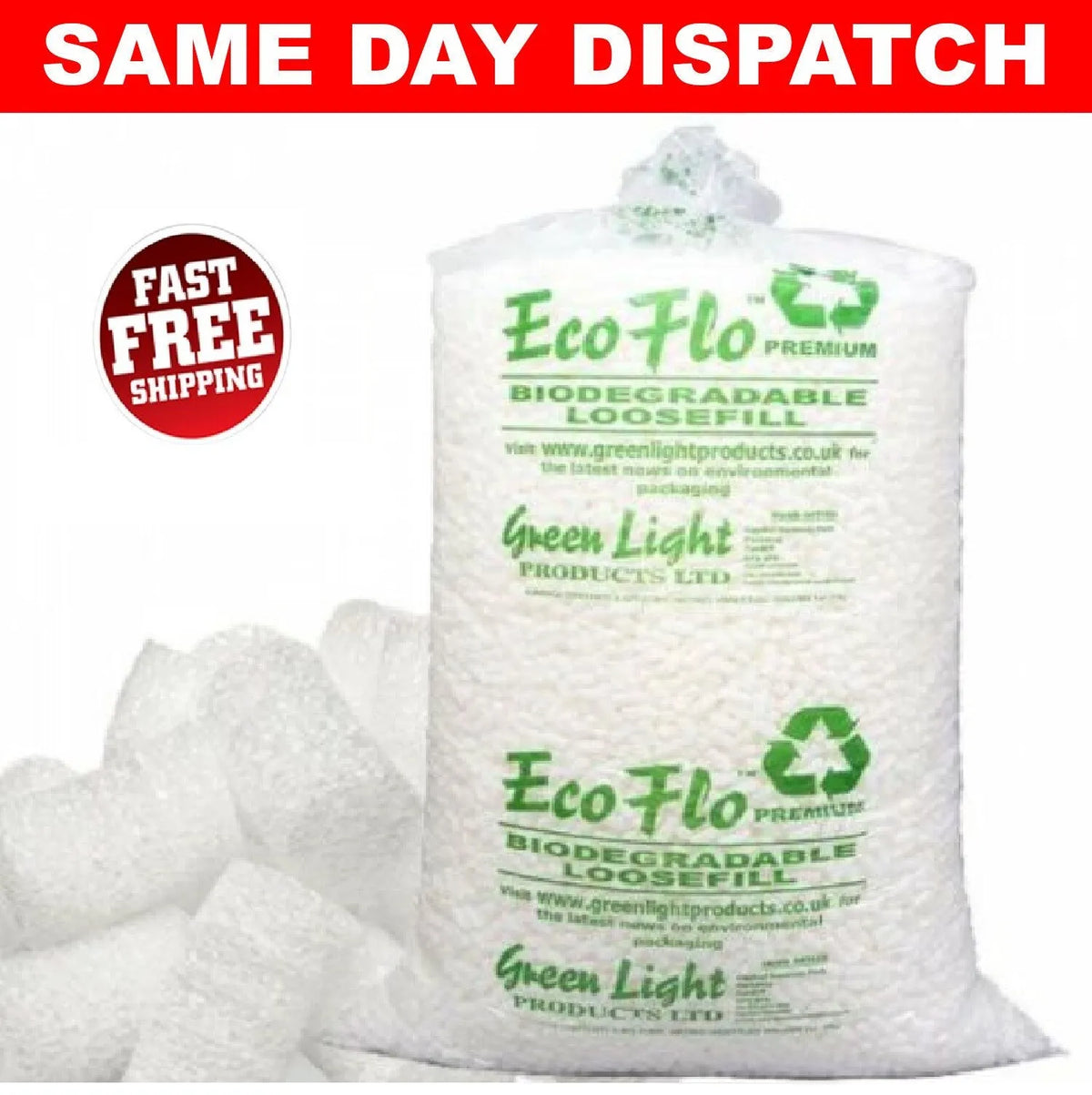 Packaging Foam Ecoflo Nuggets Loose Void Filling 100% Biodegradable - UK