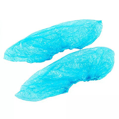 Disposable Blue Shoe Covers Overshoes Carpet Anti Slip Plastic Cleaning 50 Pair