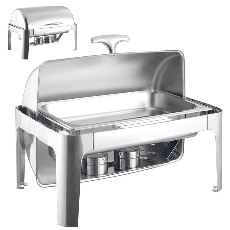 Banquet Chafing Dish With Rolling Top Single Compartment 63 x 44cm