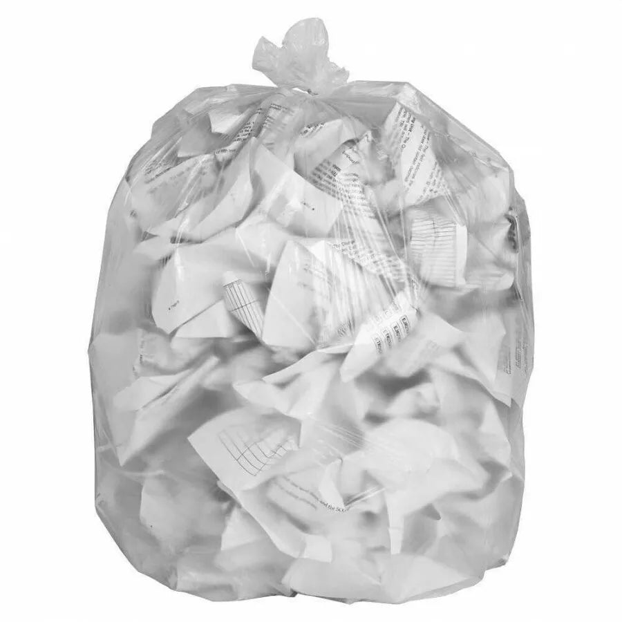 Clear HEAVY DUTY 160 GAUGE Refuse Sacks / Bags Strong Bin Liners Rubbish Bag