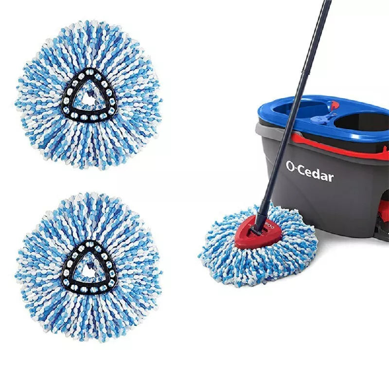 Easy Clean Wring Refill Microfibre Mop Head for O-Cedar and Vileda Mop- 6pcs