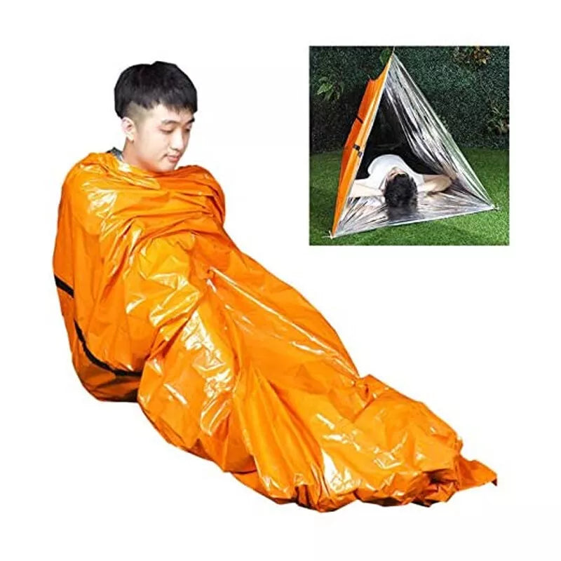 Emergency Sleeping Bag Orange Cold and Heat Insulation Used for Outdoor Climbing