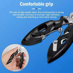 Fishing Pliers Multi-Hook Disgorger Line Removal Cutter Scissors + Lanyard Steel