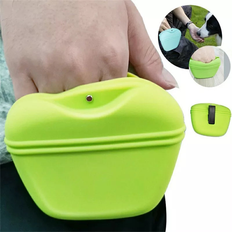 Outdoor Pet Dog Food Treat Snacks Bag Silicone Walking Dog Training Food Pockets