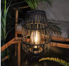 Solar Firefly Lantern Garden Outdoor Decorative Light Table Bulb Lamp Black Wire