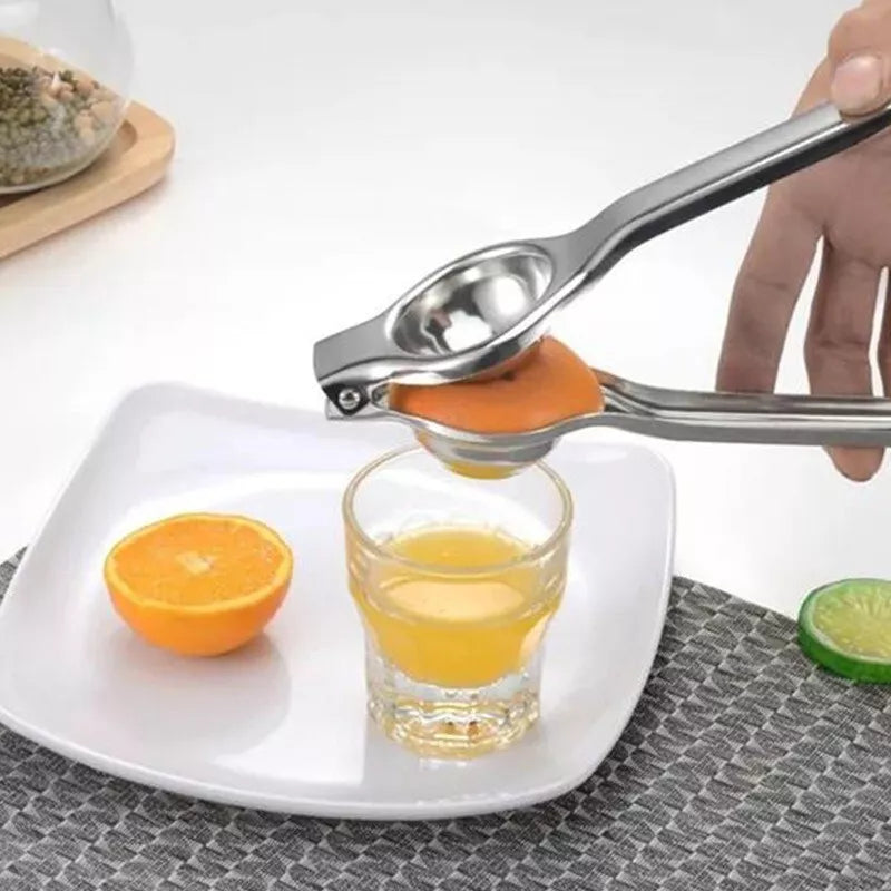 STAINLESS STEEL LEMON LIME SQUEEZER JUICER KITCHEN HOME MANUAL HAND PRESS TOOL