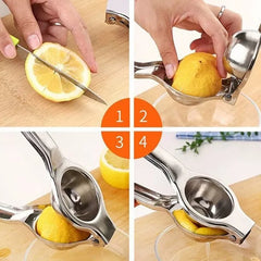 STAINLESS STEEL LEMON LIME SQUEEZER JUICER KITCHEN HOME MANUAL HAND PRESS TOOL